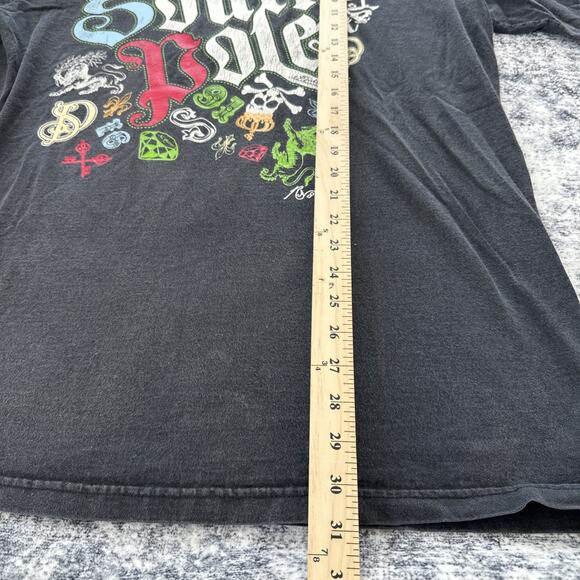 XL South Pole Shirt Adult Size Short Sleeve Black Y2K Signature Series Graphic T - Picture 4 of 6